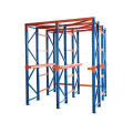 warehouse drive-in through rack shelf systems